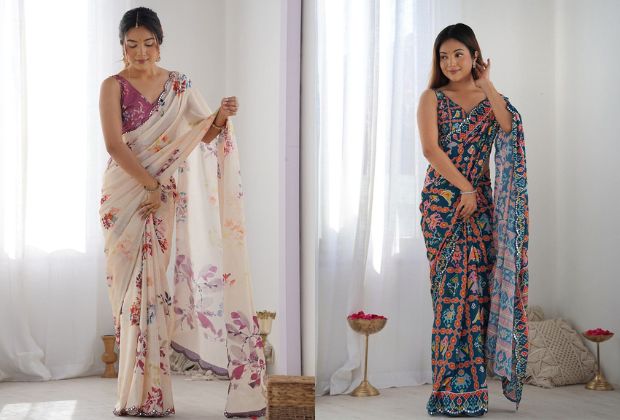 Stylish saree designs For Party