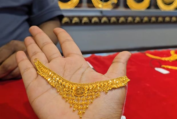 dubai gold necklace design simple