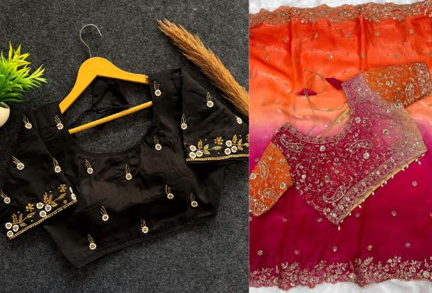 Latest Saree Blouse Designs Front and Back