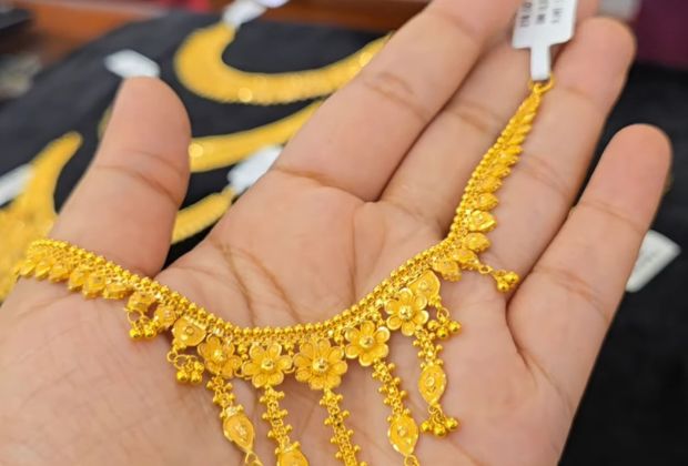 gold necklace designs in 20 gms