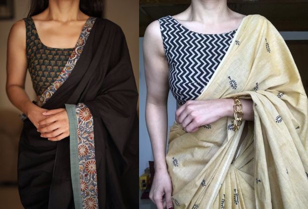 fancy saree blouse designs