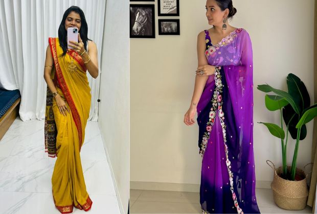 silk saree blouse designs front and back
