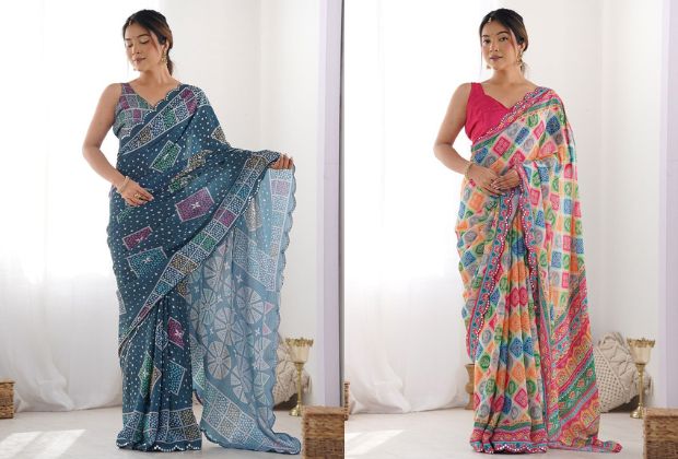 latest saree design party wear