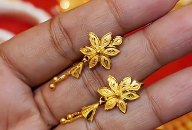 2 gram gold earring new design