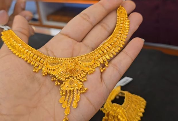 wedding gold necklace design