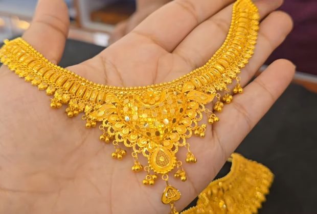 bridal long necklace design