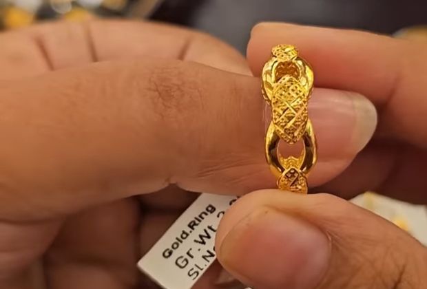 Women simple gold ring design for female