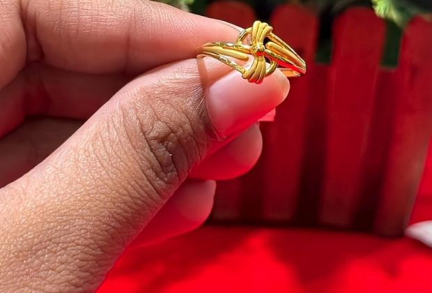 simple gold ring design for female