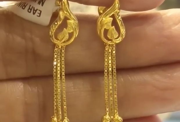 sui dhaga earring gold design with price