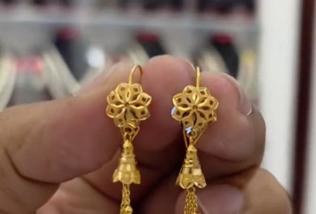 gold kundan earrings designs