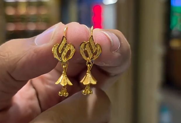 south indian gold earrings design