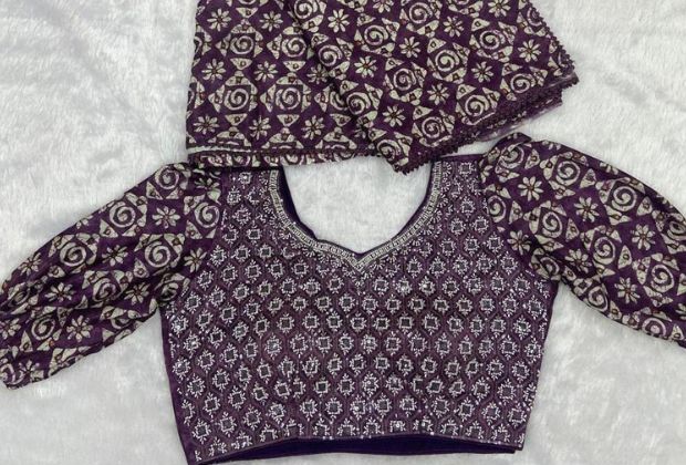 blouse designs for plain saree with border