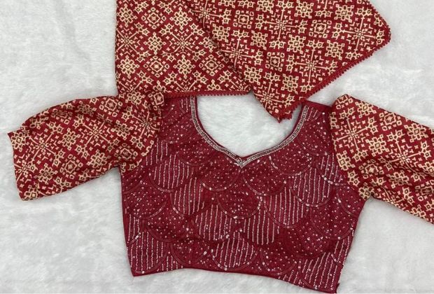 classy sleeveless blouse design