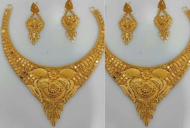 22k gold necklace sets with price