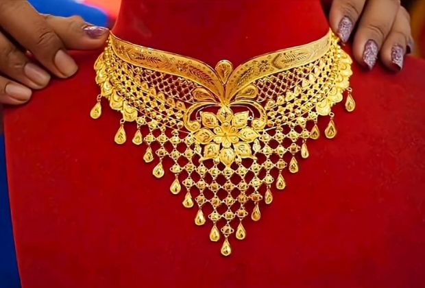 wedding gold necklace design