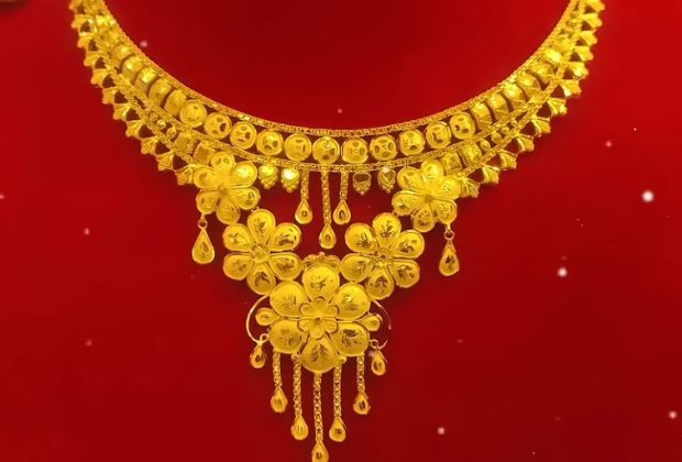 10 gm gold necklace design
