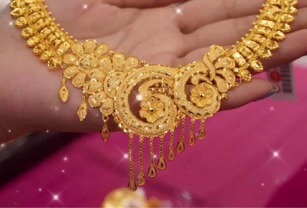 bridal latest gold necklace designs