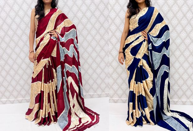 simple saree look for girl
