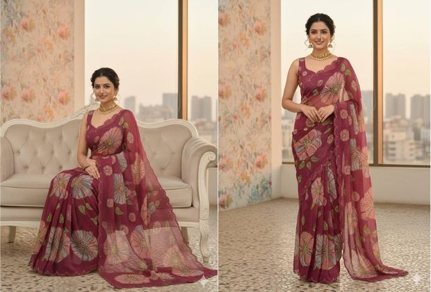 new style saree design
