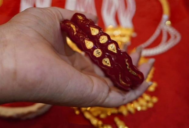 bridal 22k gold pola design with price