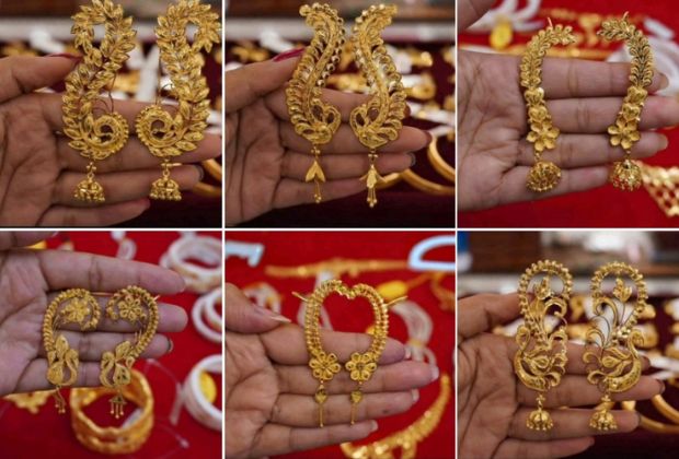 17+South indian gold jhumka design