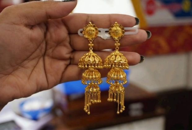 22k gold jhumka designs with price