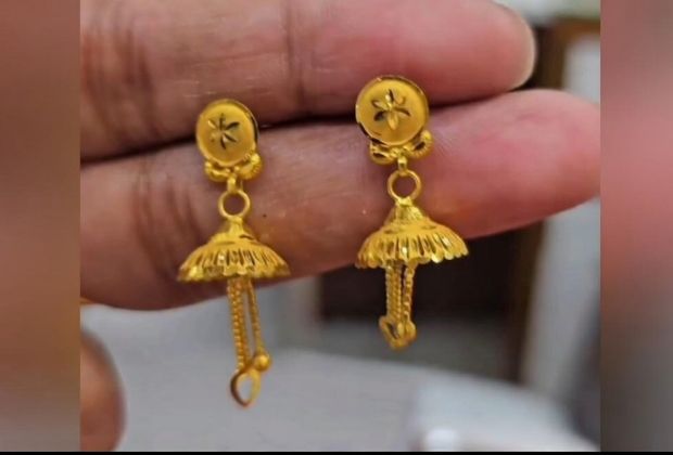 gold earrings design for girl
