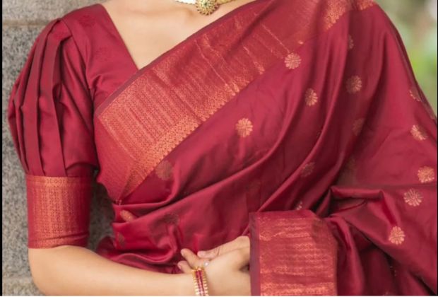 silk saree blouse designs