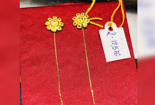 sui dhaga earring gold design with price