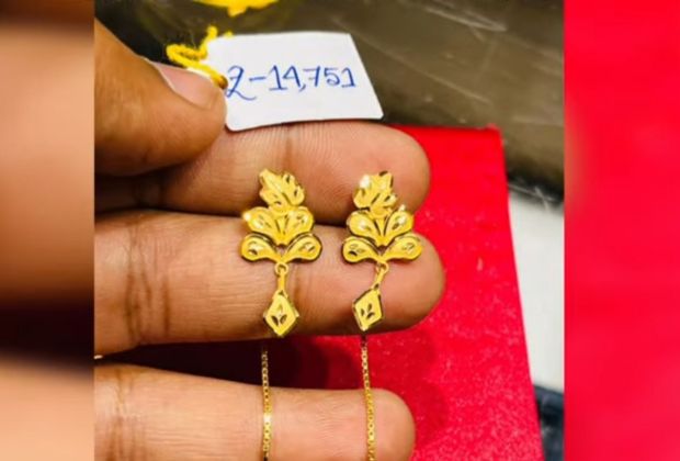 sui dhaga earrings gold design