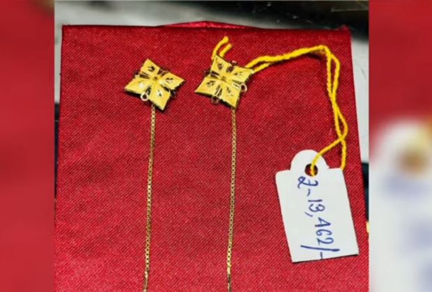sui dhaga gold earrings designs