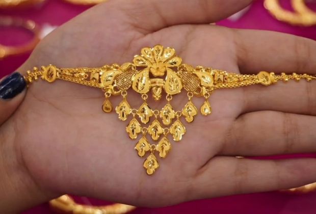 light weight gold choker necklace design