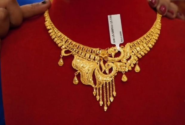 wedding gold necklace design
