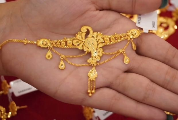 gold necklace design
