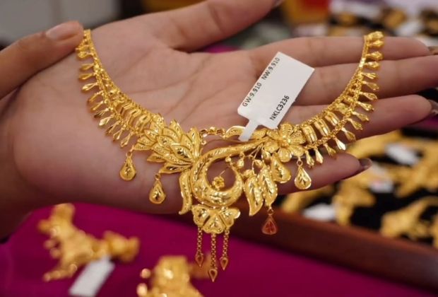 simple malabar gold necklace designs with price