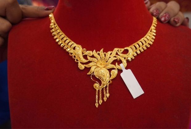 wedding gold necklace design