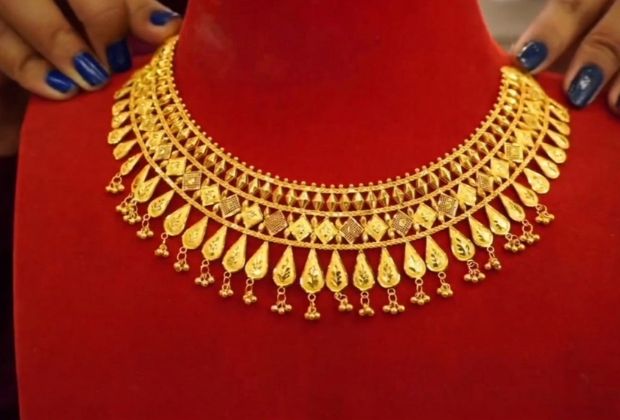 gold necklace design