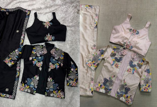 trendy soft silk saree blouse designs