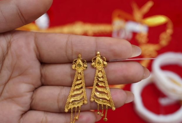 new model earrings designs in gold