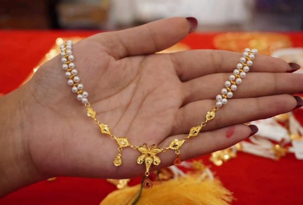 wedding gold necklace design