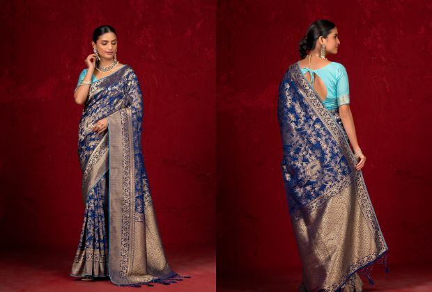 Traditional Blouse Designs for Banarasi Sarees