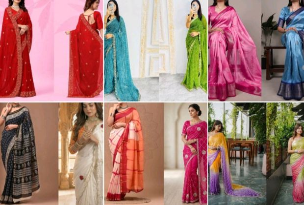 14+ Designer Handwork Saree Designs for Bridal and Party Wear