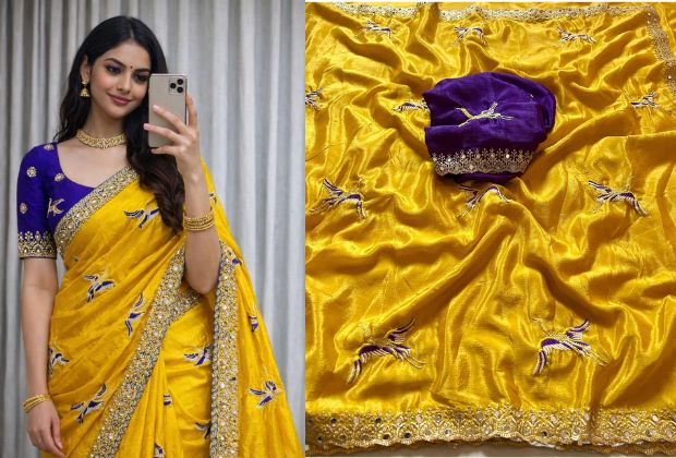 back neck silk saree blouse designs