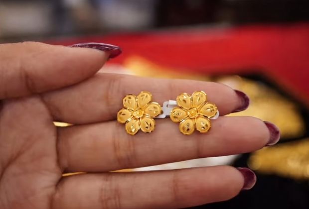 gold earrings new design