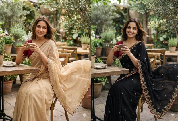 simple plain cotton saree blouse designs