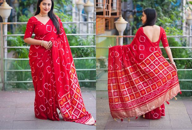 fancy cotton saree blouse designs