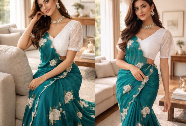 plain cotton saree blouse designs