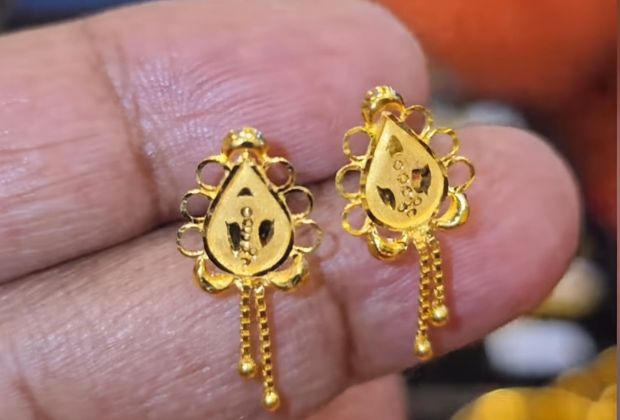 women gold earrings designs for daily use