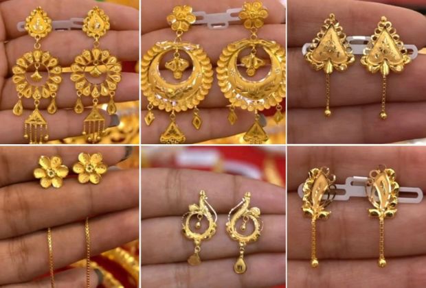 south indian jewellery earring designs