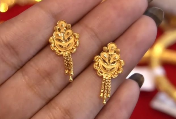 gold earrings designs for womens